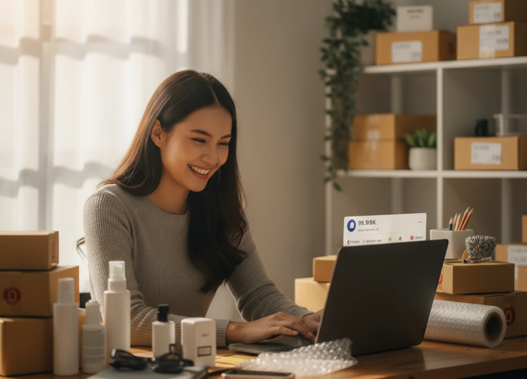 ผู้ขายไทยยิ้มกว้างเห็นยอดแชร์โพสต์ตลกพุ่งขึ้น